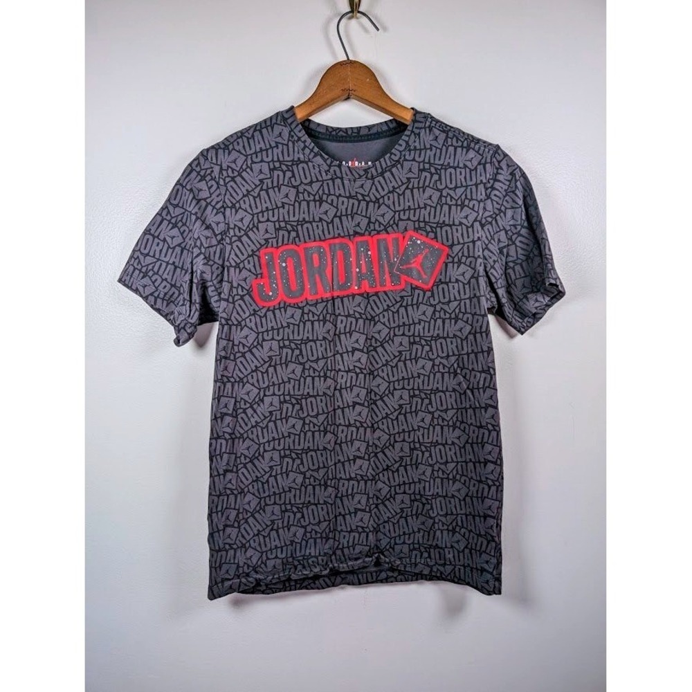 Nike Air Jordan Brand Sticker AOP T Shirt Mens Size Small Tee Streetwear Graphic